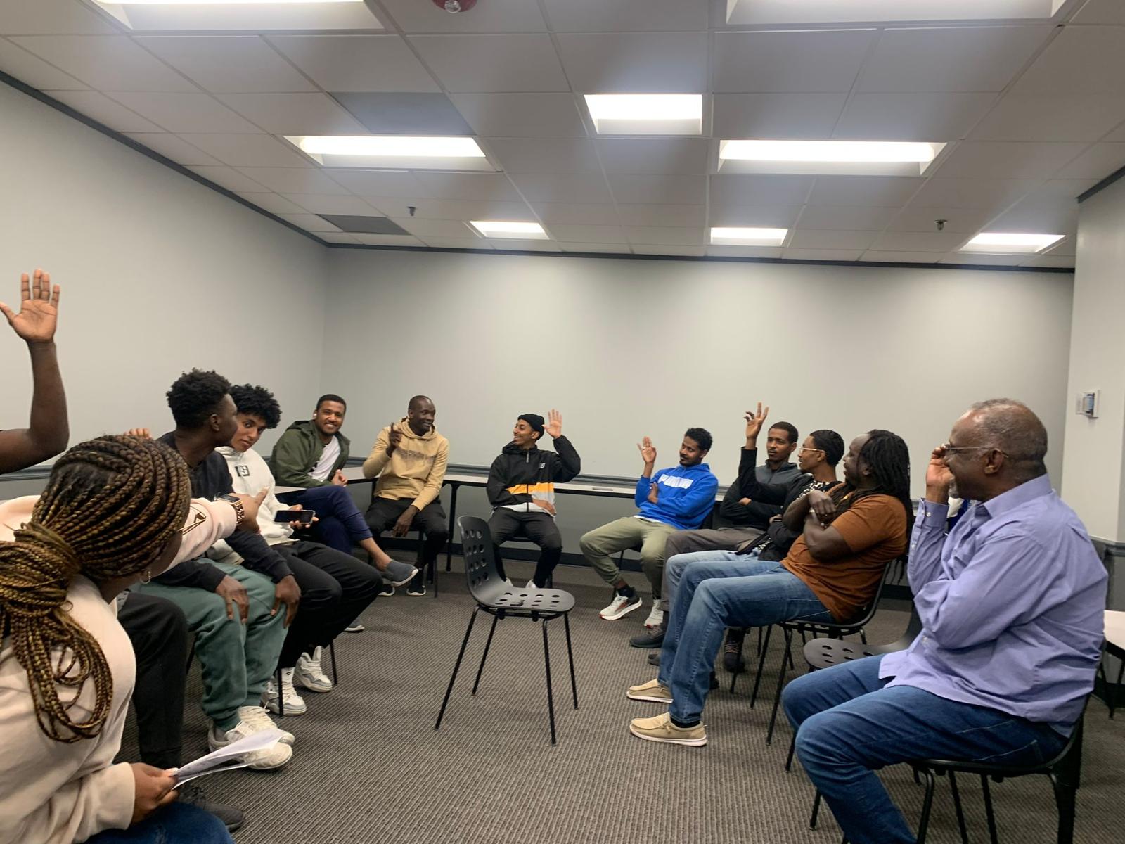 Community focus group discussing clinical research access barriers and readiness conditions